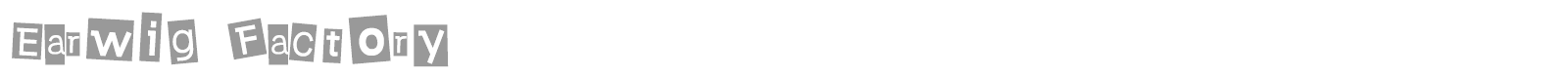 Earwig Factory font preview